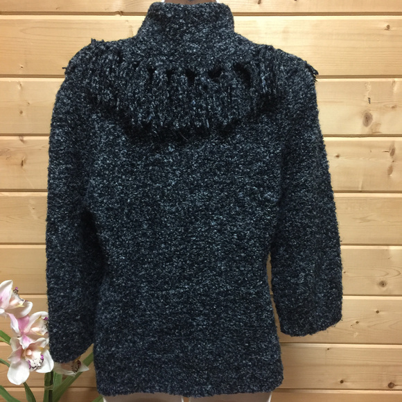 Gray Cowl Neck Marled Sweater NWOT - Picture 5 of 8